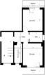 Grundriss - Gemütliche 2 Zimmer Wohnung mit 2 Balkonen