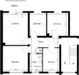 Grundriss - Schöne 4 Zimmerwohnung in Dülken