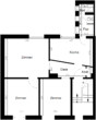 Grundriss - Gemütliche 3 Zimmerwohnung in einem Zweifamilienhaus