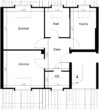 Grundriss - Gemütliche 2 Zimmerwohnung im Dachgeschoss